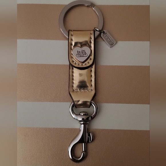 Coach Handbags - COACH Gold/Silver Trigger Snap Bag Charm keyring,  NWOT